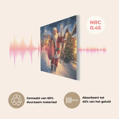 Kerstman - Dorp - Hert - Donker PET vilt klein -USP_NL