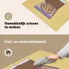 Pizza - Doos - Salami - Illustratie Inductie beschemer met haakjes klein -ky-schoon-nl