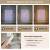 Art - Roze - Blauw Light Box met kabel (Tafellamp) klein -USP_lichtkleurNL