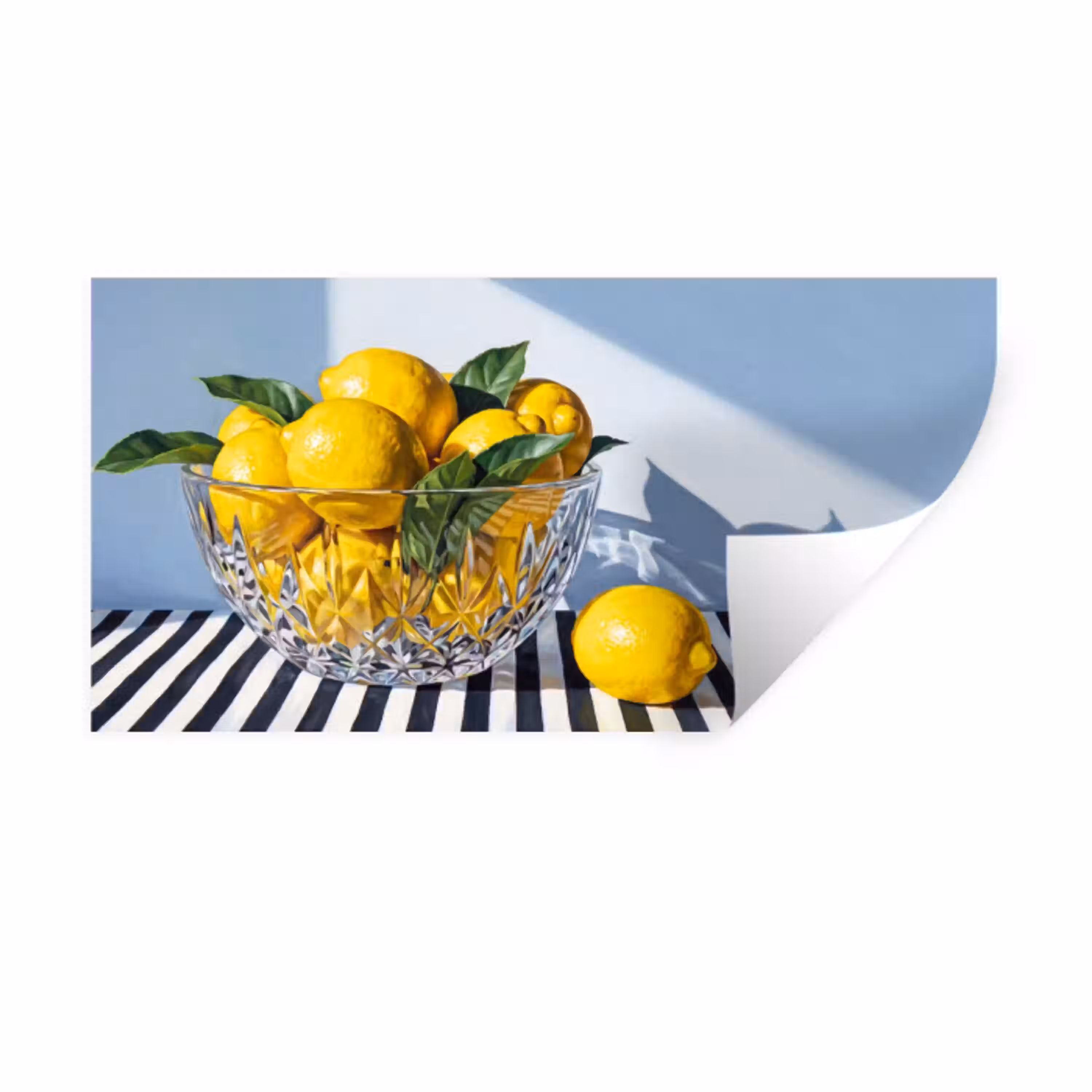Citroenen - Fruit - Geel Muursticker klein -3d