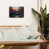 Architectuur - Neon - Trap - Graffiti tuinposter los doek klein -sfeer7
