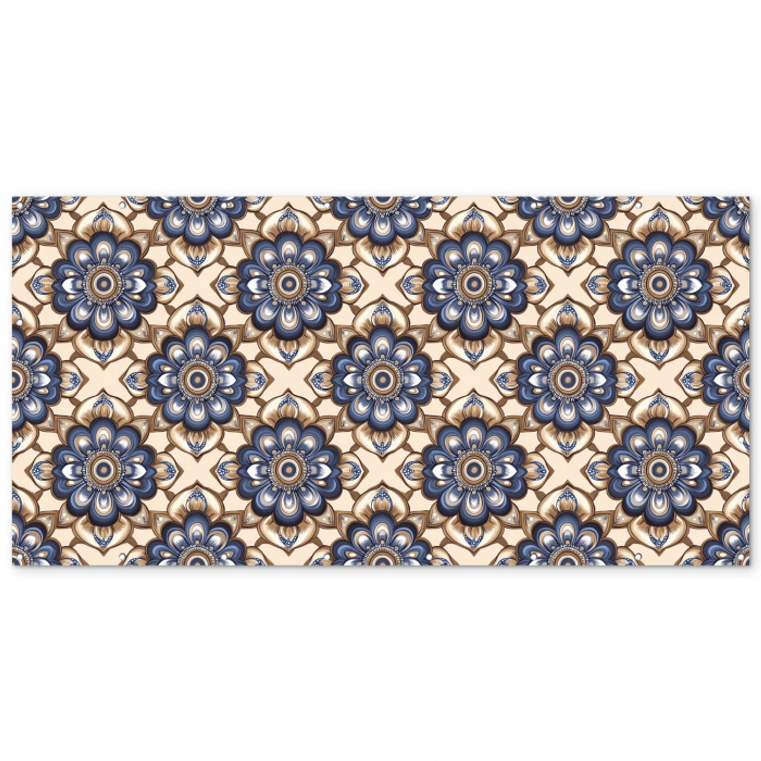 Floraal - Ornament - Blauw Balkonbeschermer Duitsland klein 596 -zz_3d