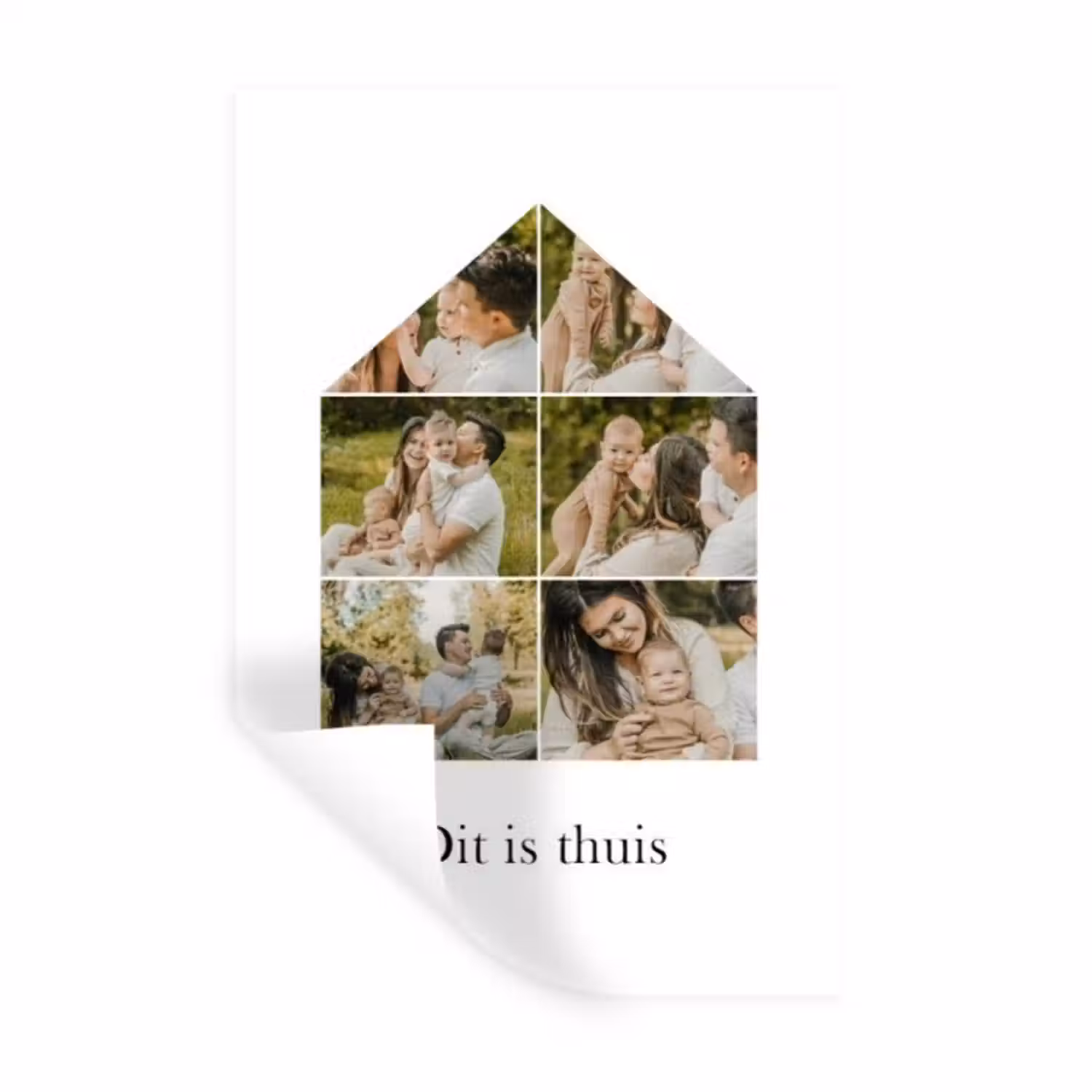 Gepersonaliseerde muursticker - Dit Is Thuis - Collage
