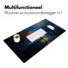 Boom - Blauw - Bladeren - Vakken Muismat XXL klein -sfeer4