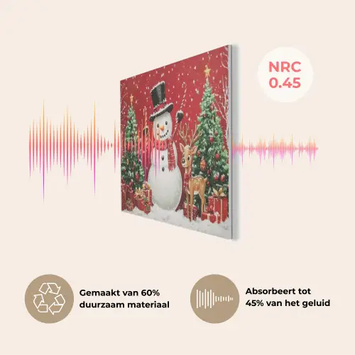 Feestvreugde - Winterbos - Kleurrijk PET vilt klein -USP_NL