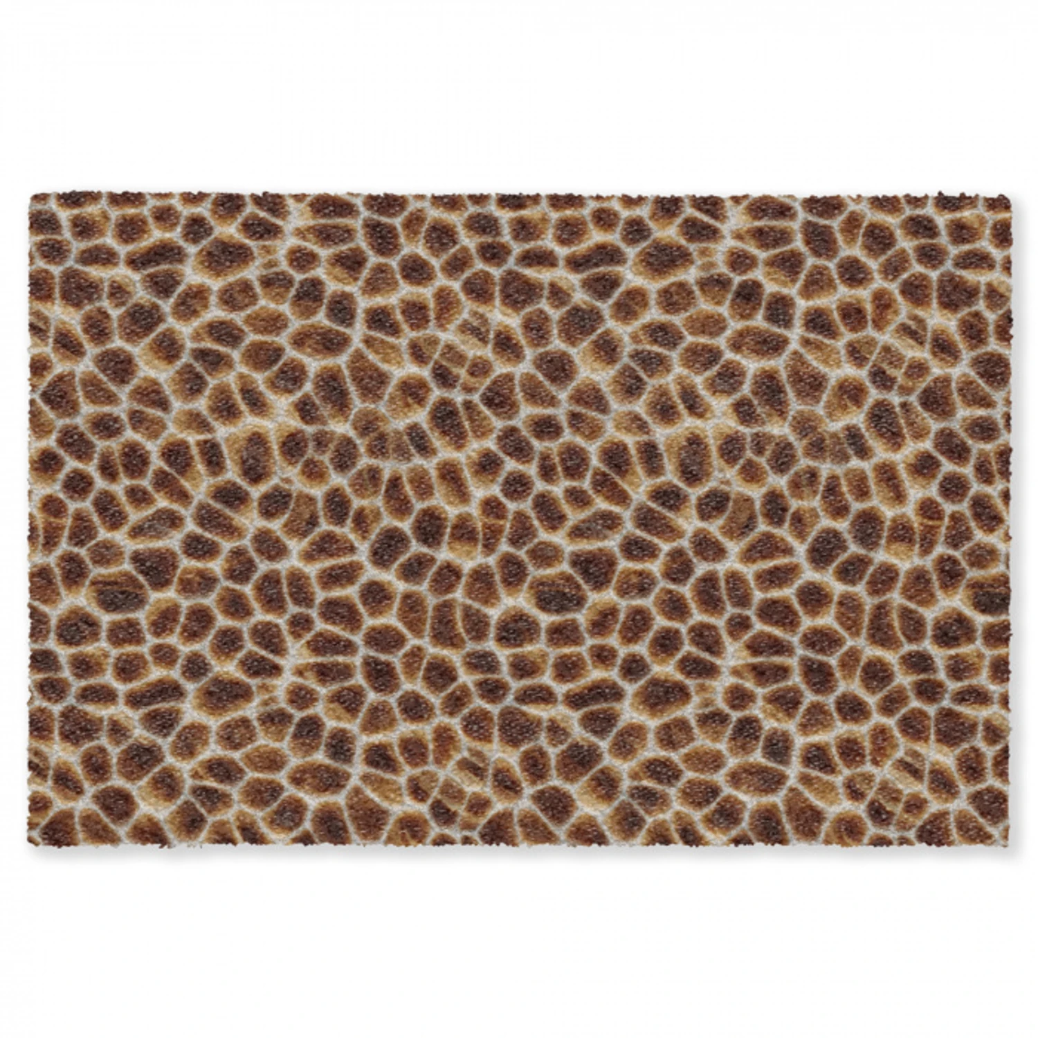 Schildpad - Patroon - Bruin Vloerkleed Rechthoek klein 1091 -3d
