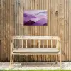 Abstract - Heuvels - Landschap - Paars Tuinposter op houten frame 2 cm dik klein -sfeer4