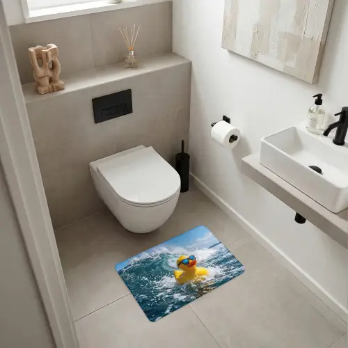 Badeend - Stoer - Golven WCmat klein -sfeer1