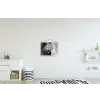 Bloemen - Wit - Vaas - Abstract textielposter latten blank klein -kinderkamer