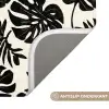 Modern - Monstera - Zwart Badmat klein 997 -USP_AntislipNL