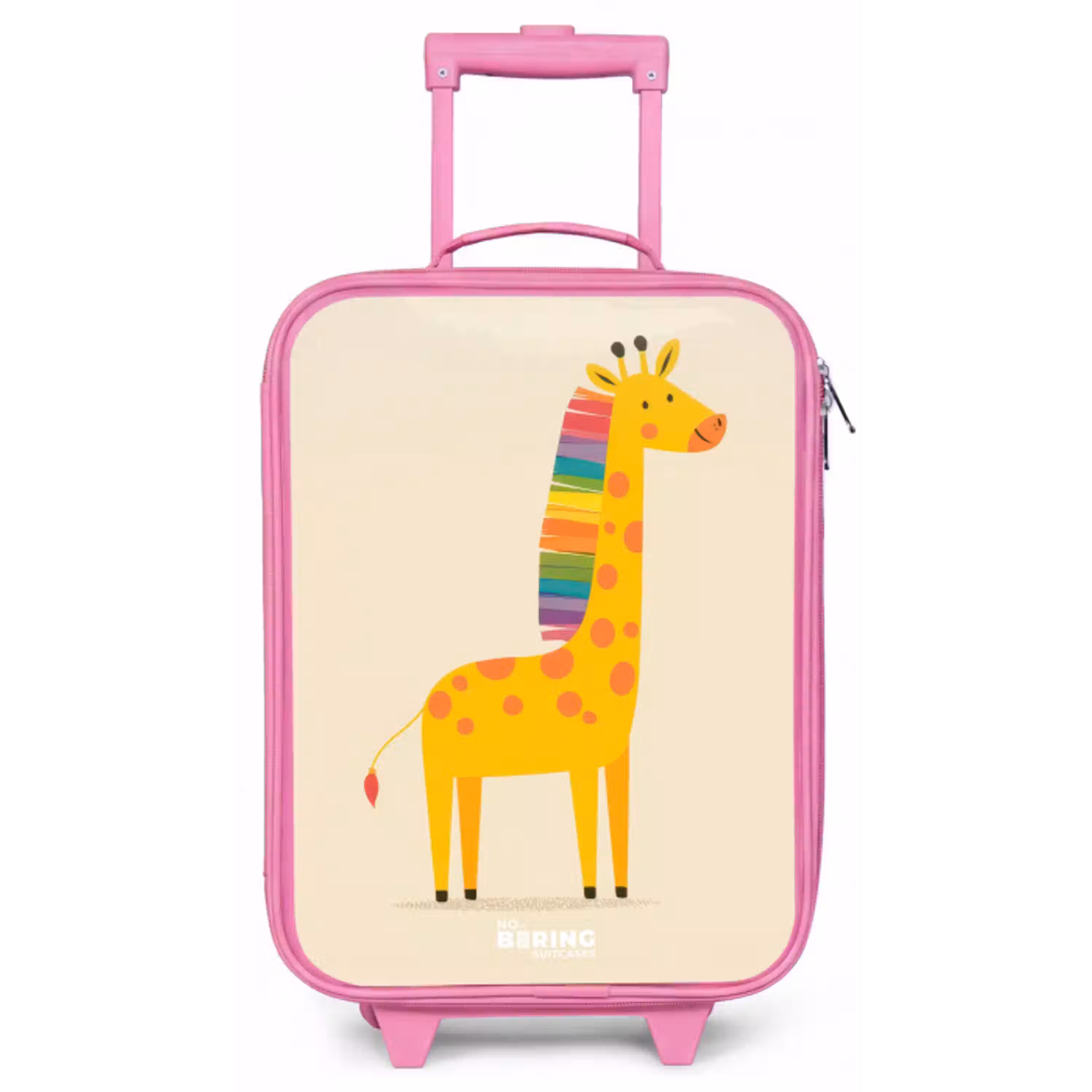 Giraffe - Dier - Kleurrijk Kinderkoffer - Roze klein -zz3dotto