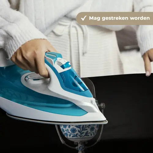 Microfoon - Delfts blauw - Muziek Wandkleed katoen klein -sfeer9
