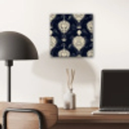 Luchtballonnen - Wolken - Patroon - Donkerblauw aluminium wit klein 46 -sfeer5
