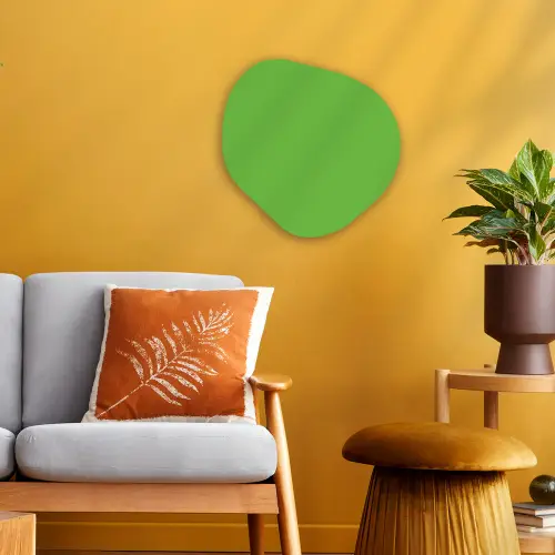 Groen - Kleuren - Natuur Wandcirkel Organisch Forex 3mm klein 629 -sfeer4