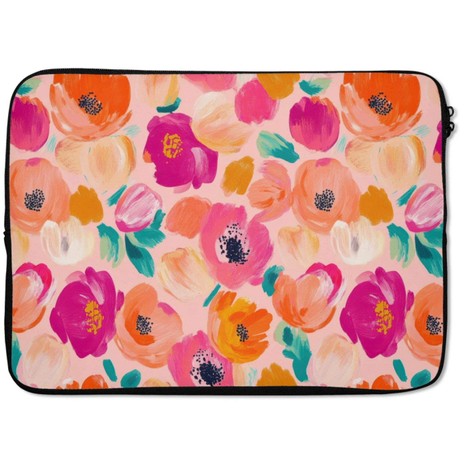 Bloesems - Vrolijk - Kleurrijk laptophoes neopreen klein 279 -zkaufland3dotto