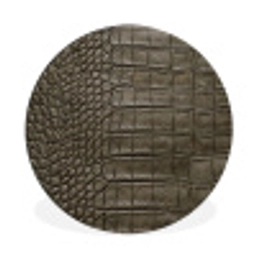 Krokodillenleer - Structuur - Groen Wandcirkel aluminium klein -3d