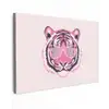 Tijger - Glitterzonnebril - Roze canvas 2cm klein -z3d