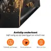Leeuw - Portret - Verfspatten - Grijs Inductie beschermer vinyl 3mm klein -zzzzzzz-td-onderkant