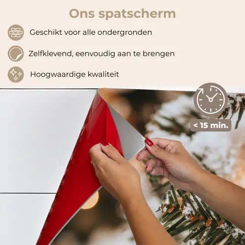 Kerst - Kerstboom - Winter - Binnen - Sneeuw keuken achterwand spatscherm klein -spatscherm_NL