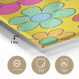 Bloemen - Illustratie - Kleurrijk plexiglas 5mm klein -sfeer2