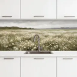 Illustratie - Landschap - Wit keuken achterwand 2 middel -3d