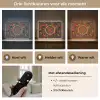 Mandala - Cirkels - Patronen Light Box met batterij (Wandlamp) middel -USP_lichtkleurNL
