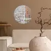 Where to next - Strand - Voetstappen Wandcirkel behangsticker klein -sfeer1