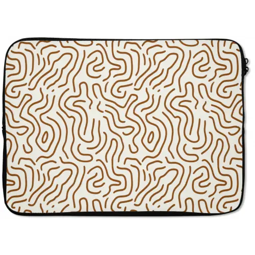 Minimalistisch - Patroon - Terracotta laptophoes neopreen klein 279 -zkaufland3dotto