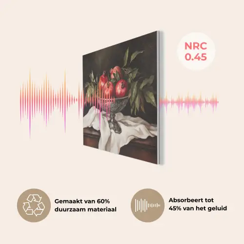 Granaatappels - Klassiek - Vintage PET vilt klein -USP_NL