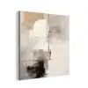 Abstract - Kunst - Grijs aluminium wit klein -3d