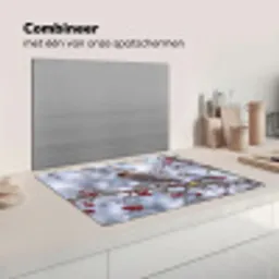Pestvogel - Bessen - Winter - Natuur Inductie beschermer vinyl 3mm klein -wsfeer7_website