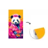 Kimono - Roze - Panda - Bloemenkroon fotobehang vinyl groot -3d