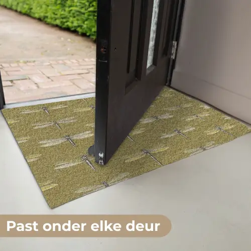 Libellen - Patroon - Groen Deurmat klein 898 -USP_NL