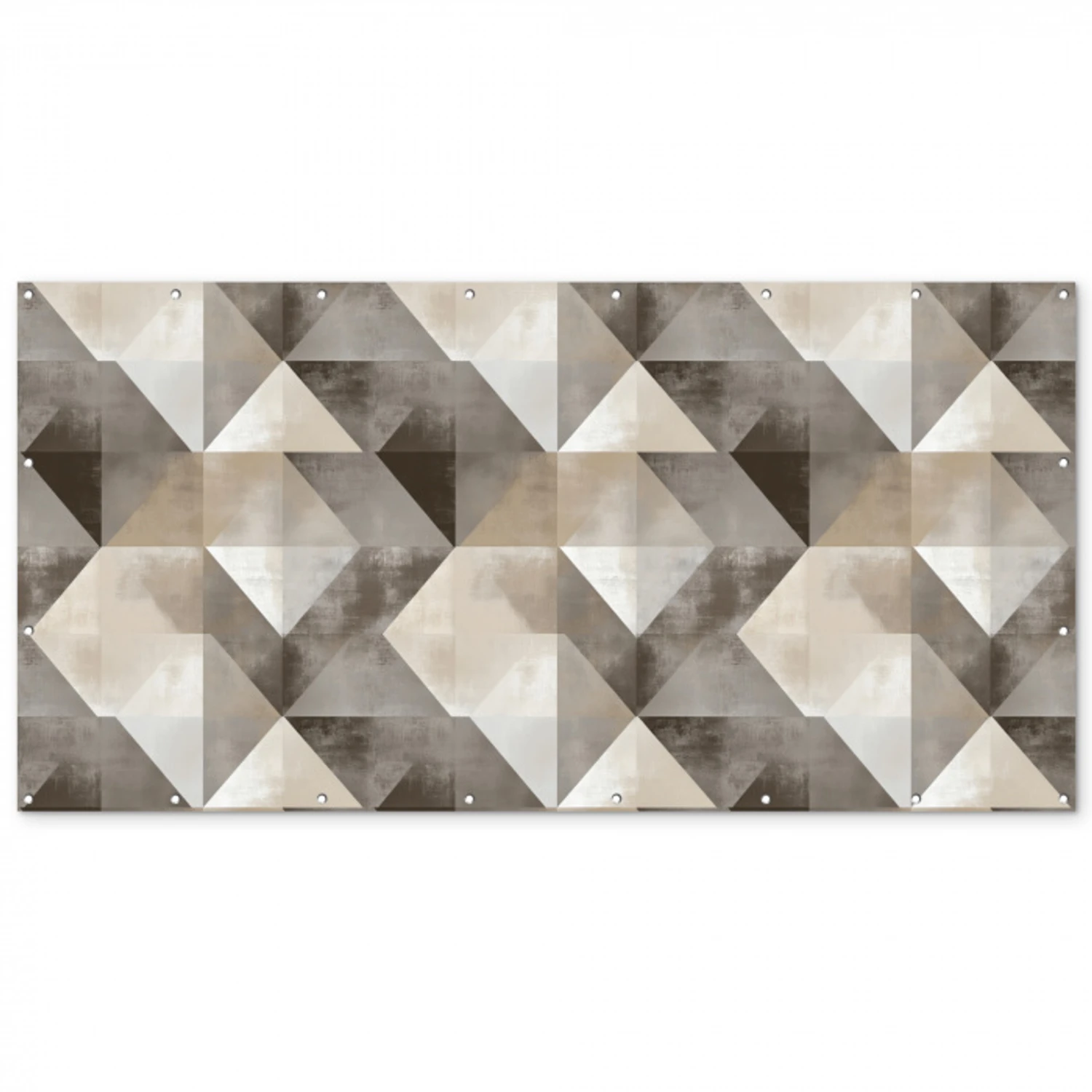 Geometrisch - Motief - Aardetinten Balkonbeschermer Duitsland klein 596 -zz_3d