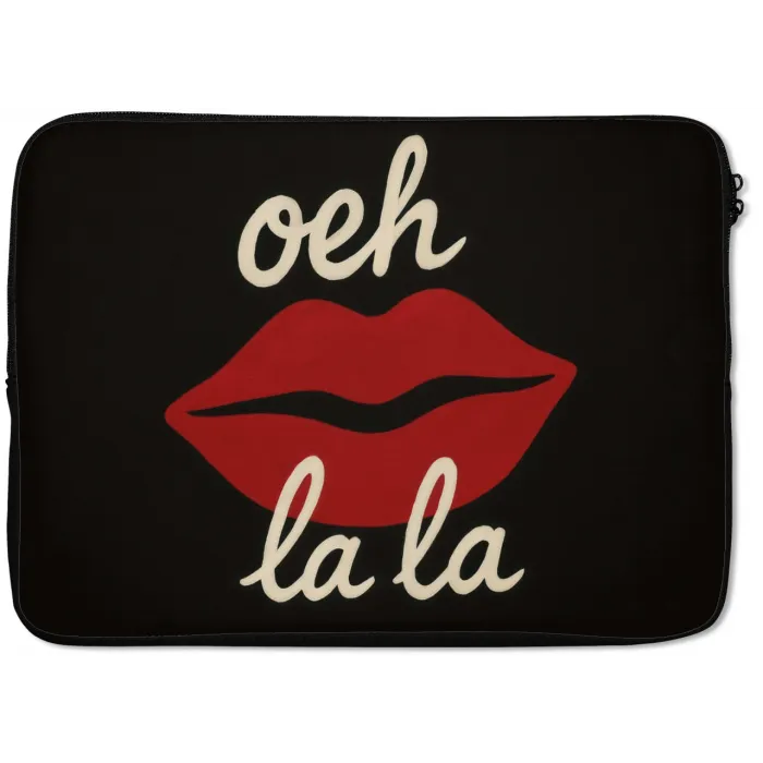 Lip - Rood - Quote laptophoes neopreen klein -zkaufland3dotto