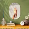 Milkshake - Kers - Rietje Wandcirkel Ovaal Forex klein -sfeer2