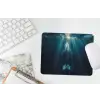 Walvis - Water - Zonnestralen - Blauw muismat rubber klein -witbureau