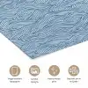 Golven - Ritmisch - Blauw poster papier klein 62 -closeup_NL