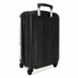 Grijs - Marmer - Klassiek - Aders NBS - Handbagage koffer - Volwassenen Unisex middel -achterkant