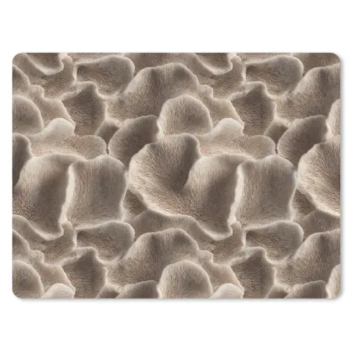 Waaiervorm - Beige - Vezel textuur muismat rubber klein 262 -3d