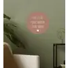 Thuis is het plekje waar de liefde woont - Quotes - Spreuken Wandcirkel behangsticker klein -sfeer2