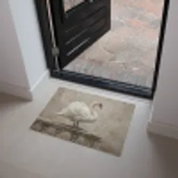 Zwaan - Elegant - Dieren - Wit Deurmat klein -sfeer5