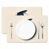 Walvissen - Spetters - Cirkel - Donkerblauw Placemat vinyl groot -zzsfeer2_Kitchenyeah-website