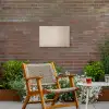 Japandi - Beige - Modern Tuinposter op houten frame 2 cm dik klein -sfeer3