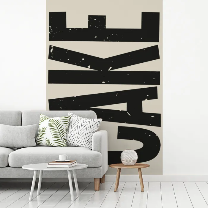 Beige - Japandi - Cake - Decoratie fotobehang vinyl groot -woonkamer