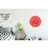 Quote - Zomer - Roze Wandcirkel aluminium klein -kinderkamer