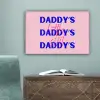 Daddy's - Blauw - Blokletters canvas 2cm klein -sfeer4