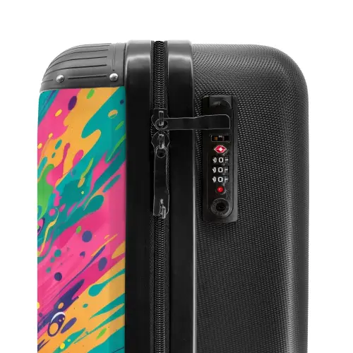 Turbo tijger NBS - Handbagage koffer - Unisex middel -slot