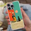 Retro - Jongen - Hond - Rood - Groen Hoesje iPhone 16 Pro Max met koord klein -sfeer3
