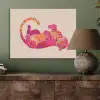 Tijger - Roze - Oranje PET vilt klein -sfeer2